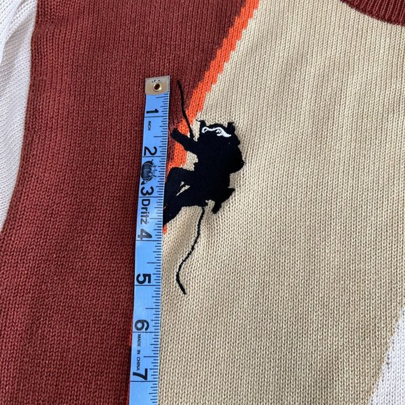 Phat Farm XXL Sweater Mountain Climber Beige Yellow Orange Baggy Pullover HipHop - Picture 4 of 16